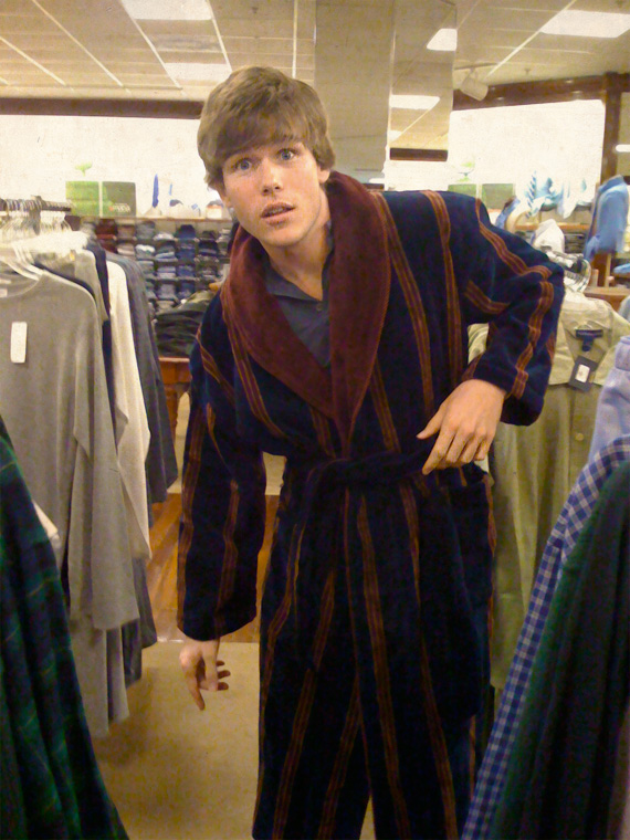 Colin Wright in a robe Colin Wright in a robe