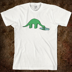 Narcissusaurus shirt by Colin Wright