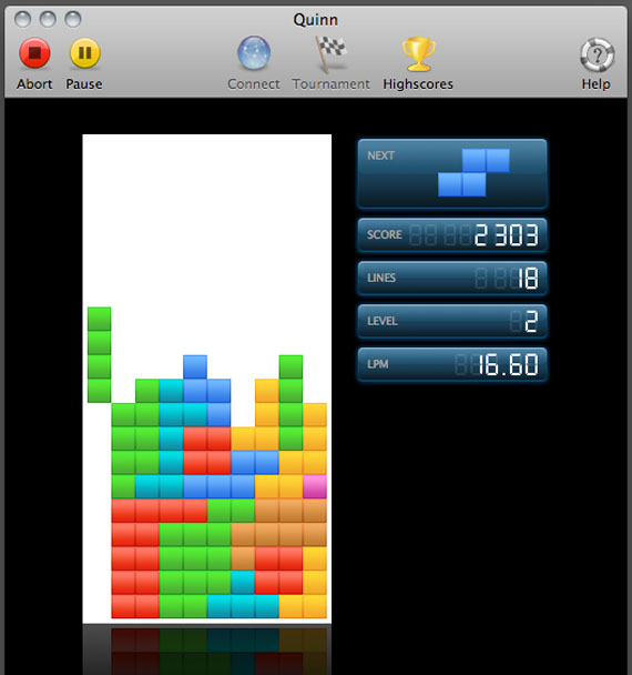 A game of Tetris