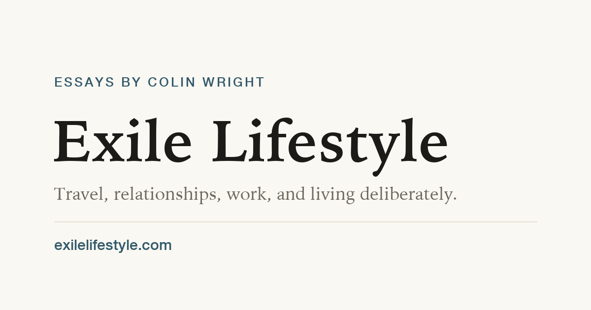 Exile Lifestyle website preview